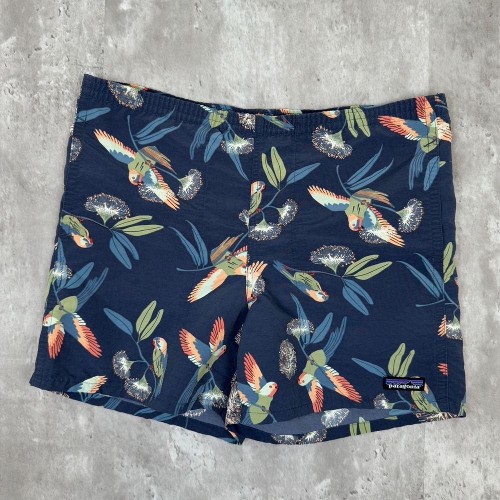 Patagonia Baggies Shorts Mens XS‎ Blue 5" Summer Resort Preppy Lined Beach